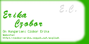 erika czobor business card